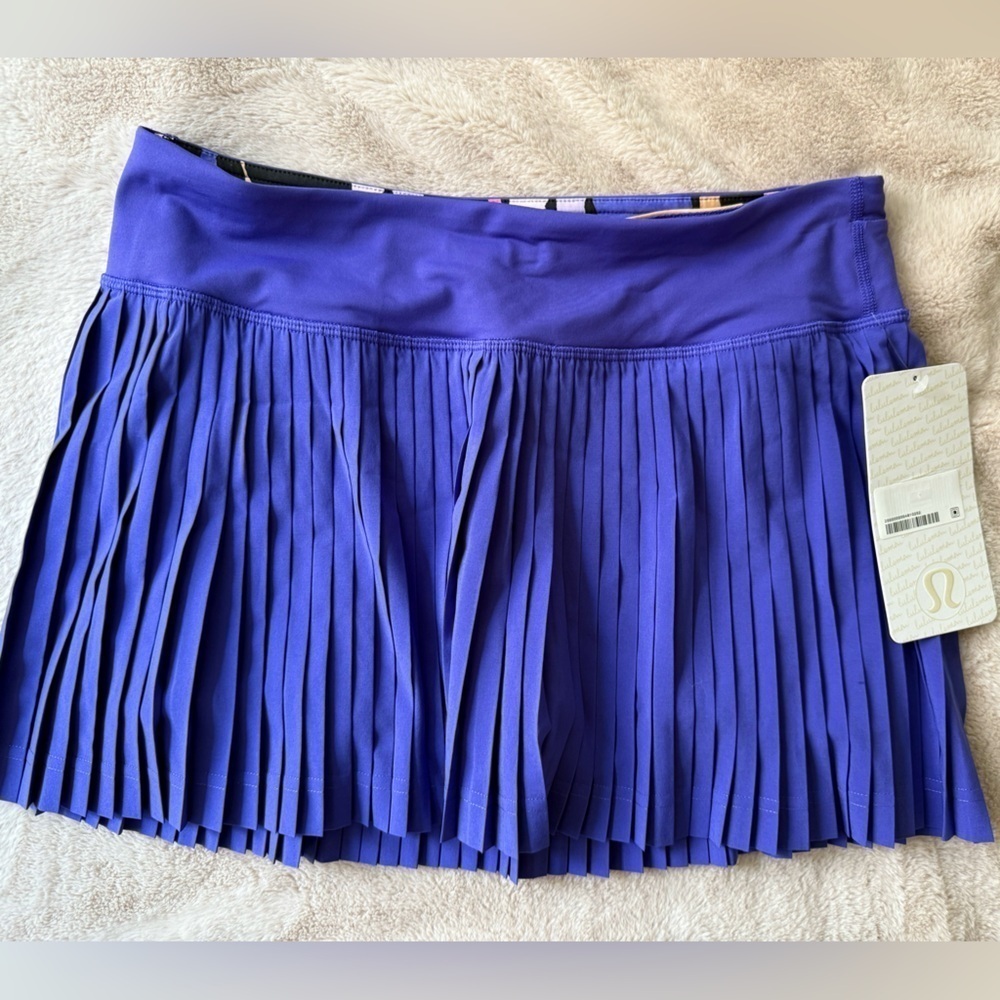 NWT Lululemon Pleat To Street Skirt II Iris Flower Purple Size 6